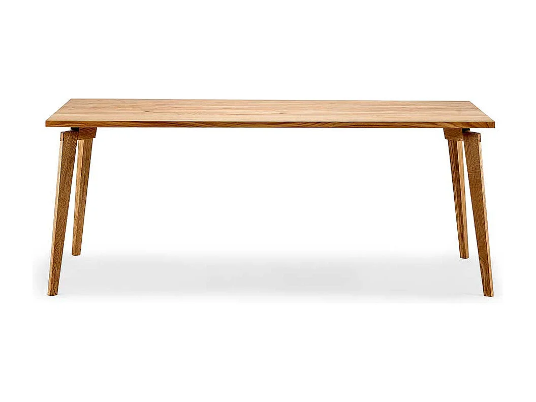 Holztisch aus Eiche Massivholz 90 cm tief