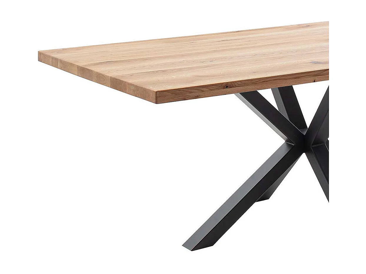 Esstisch Tisch Esszimmer aus Massivholz mit Spider Gestell