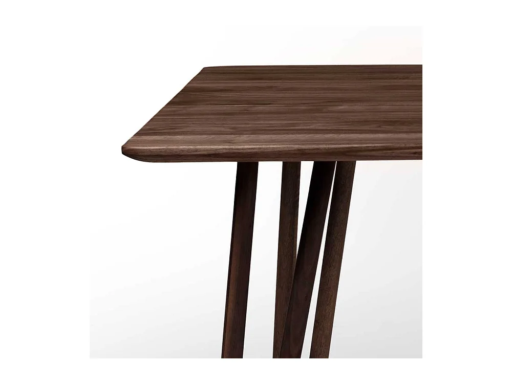 Esszimmertisch aus Nussbaum Massivholz handgearbeitet