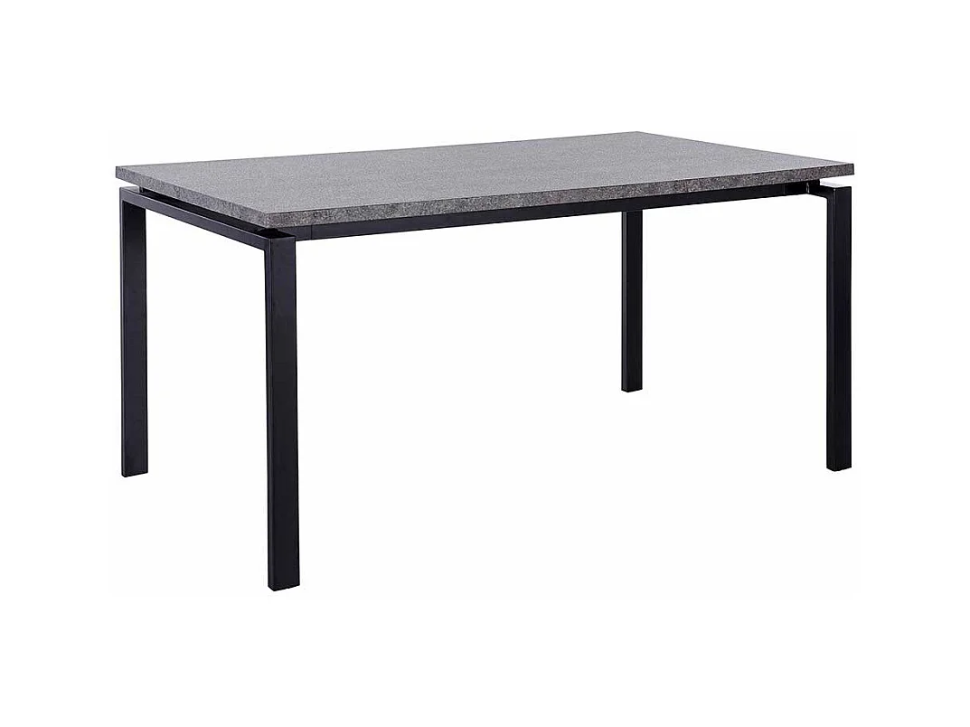Esstisch Tisch Esszimmer in Beton Grau und Schwarz