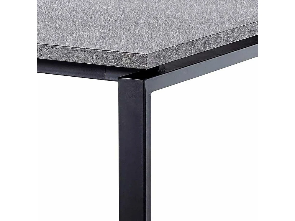 Esstisch Tisch Esszimmer in Beton Grau und Schwarz