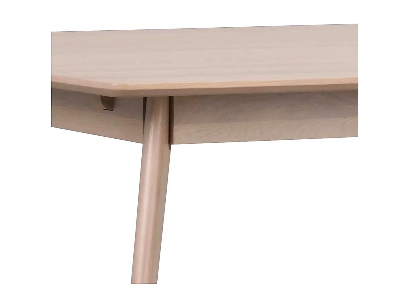 Esstisch mit Eiche White Wash furniert Skandi Design