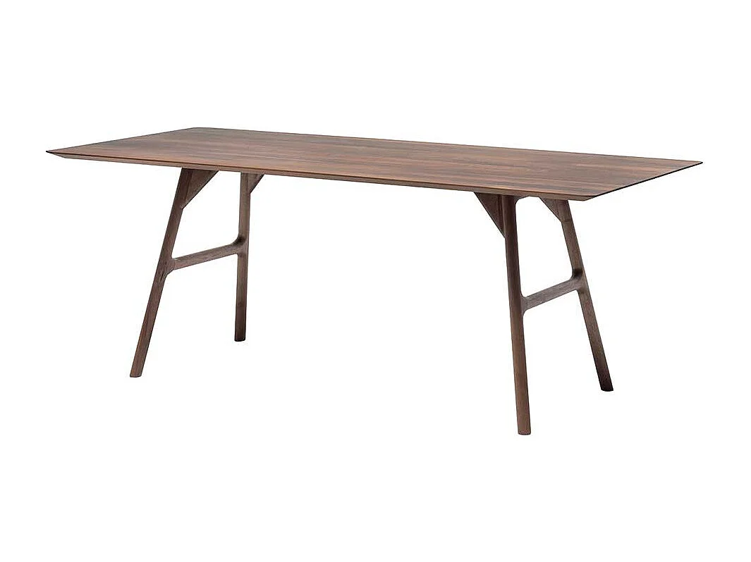 Küchentisch aus Nussbaum Massivholz handgearbeitet