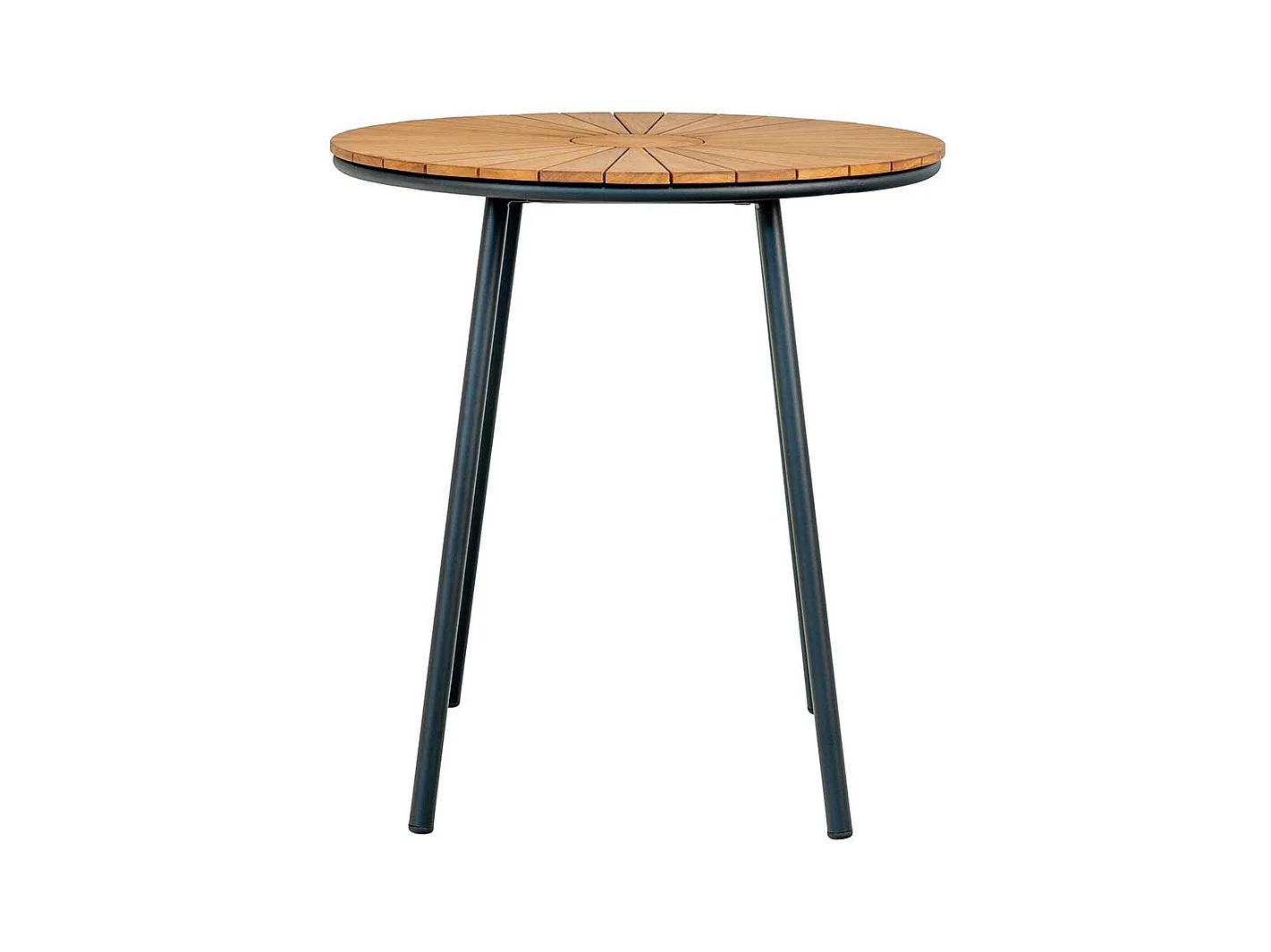 Bistrotisch Gartentisch aus Teak Massivholz 74 cm hoch