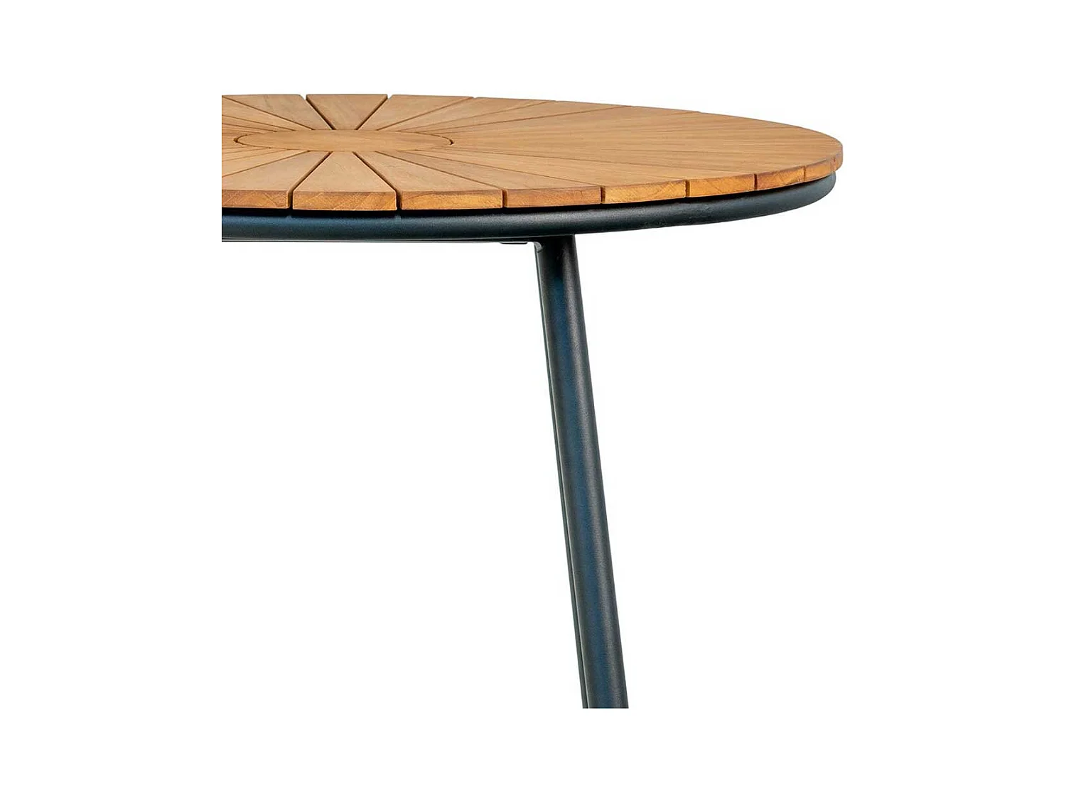 Bistrotisch Gartentisch aus Teak Massivholz 74 cm hoch