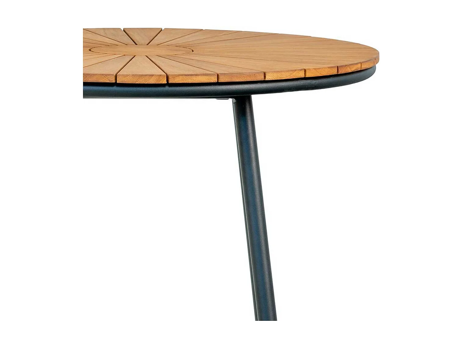 Bistrotisch Gartentisch aus Teak Massivholz 74 cm hoch