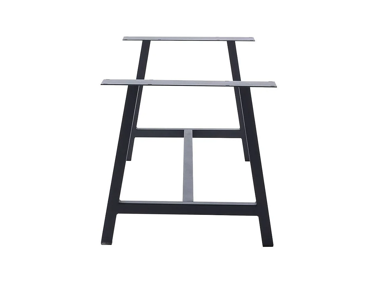 Esstisch Holztisch aus Balkeneiche Massivholz mit A Fußgestell