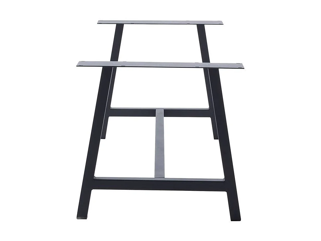 Esstisch Holztisch aus Balkeneiche Massivholz mit A Fußgestell