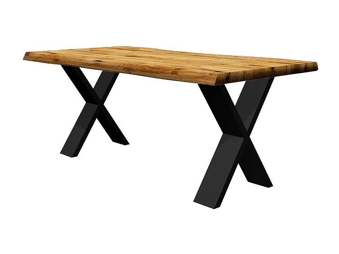 Tisch mit Baumkante Eiche geölt modernem Design