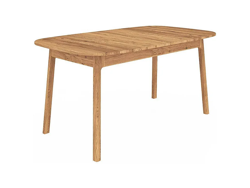 Esstisch Tisch Massivholz aus Wildeiche Massivholz mit Vierfußgestell