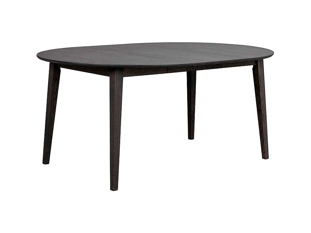 Runder Esszimmer Tisch im Skandi Design Massivholzplatte