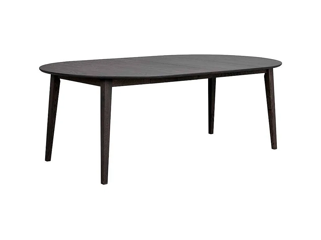 Runder Esszimmer Tisch im Skandi Design Massivholzplatte