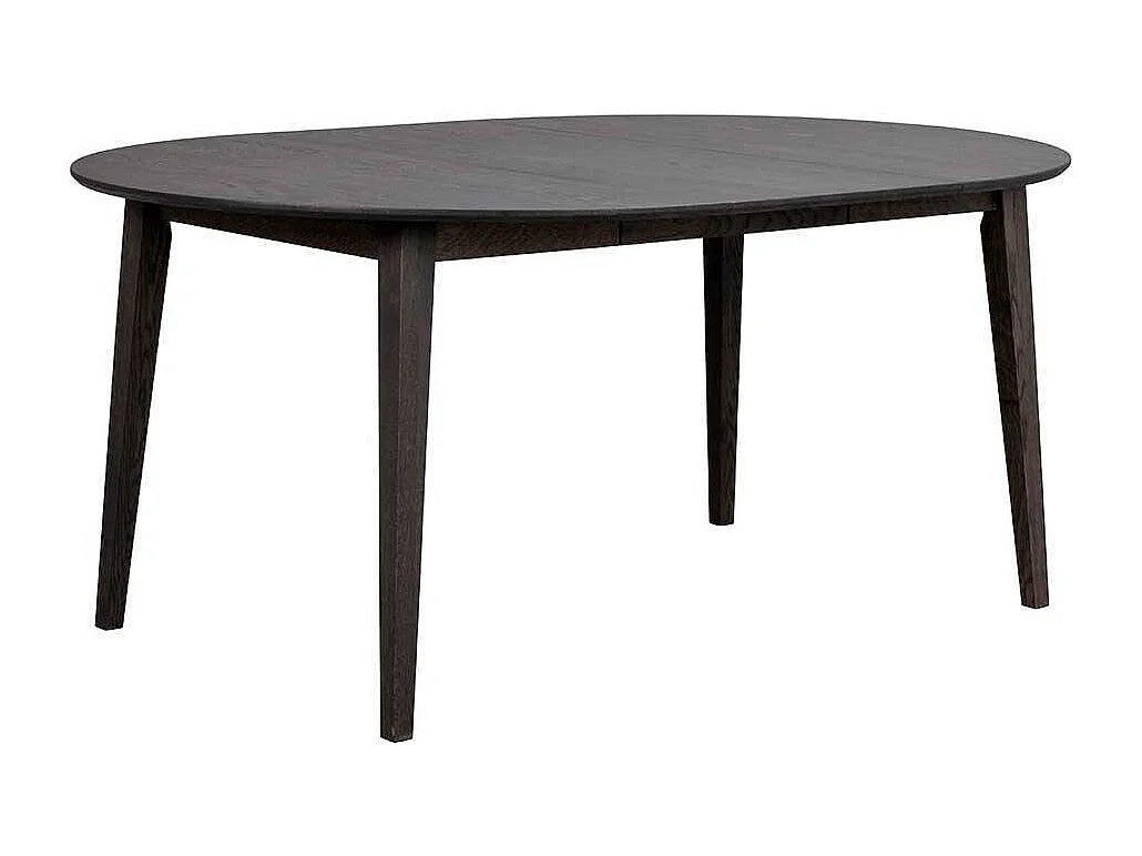 Runder Esszimmer Tisch im Skandi Design Massivholzplatte