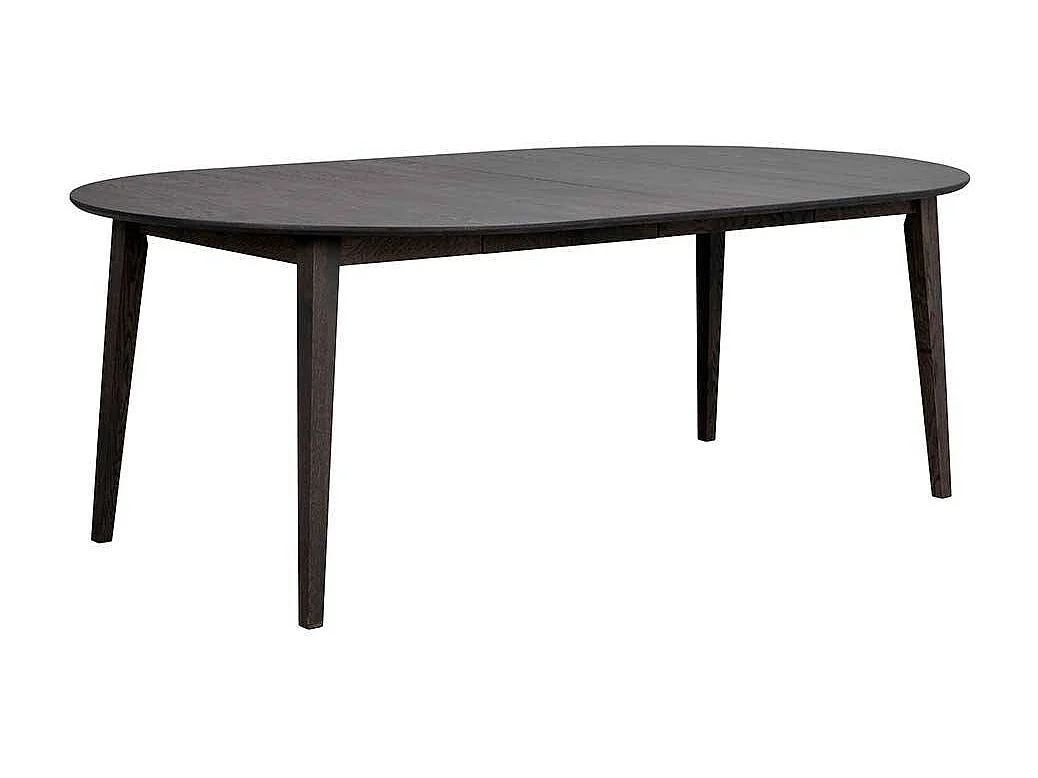 Runder Esszimmer Tisch im Skandi Design Massivholzplatte