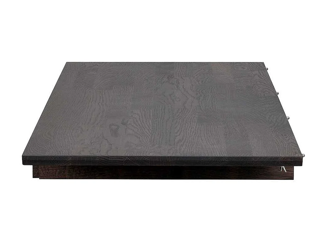 Runder Esszimmer Tisch im Skandi Design Massivholzplatte