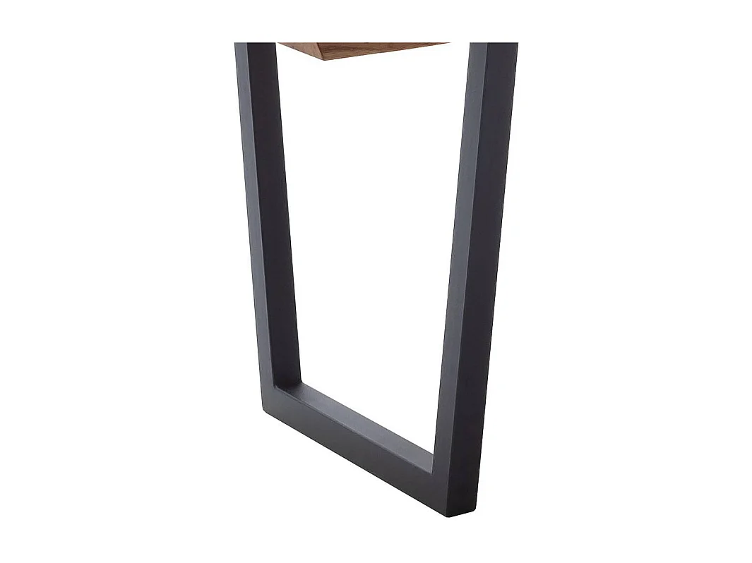 Esstisch Esszimmertisch aus Massivholz mit Bügelgestell