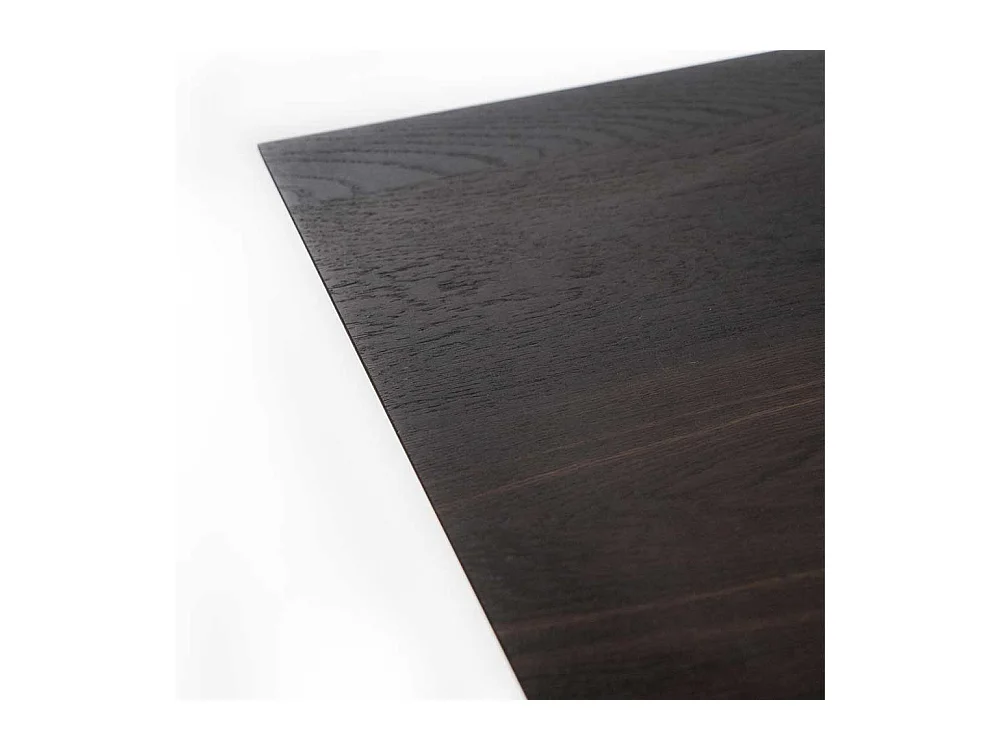 Hochwertiger Esstisch in Eiche dunkel Rostfarben