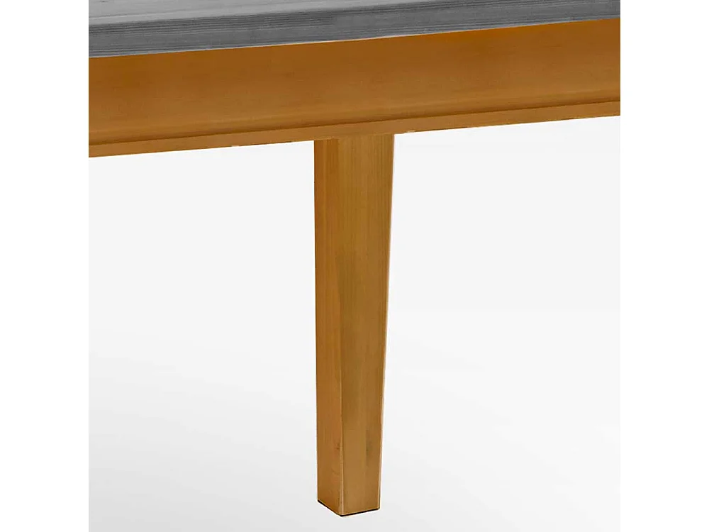 Küchentisch in Grau Kiefer massiv Landhausstil