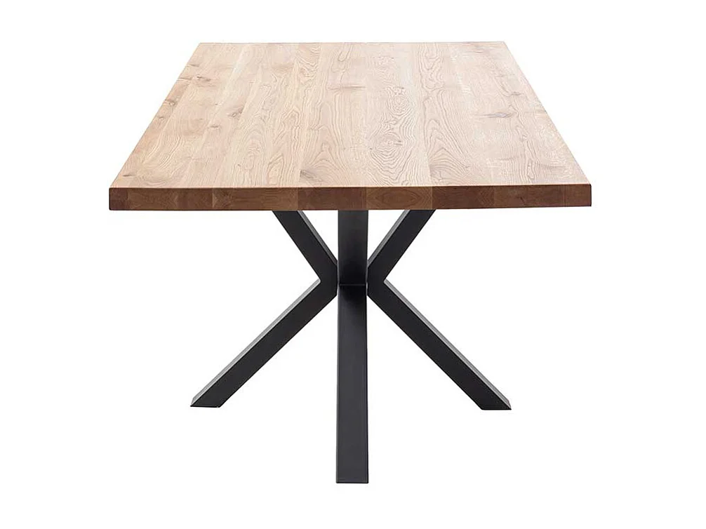 Esstisch Tisch Esszimmer aus Massivholz mit Spider Gestell