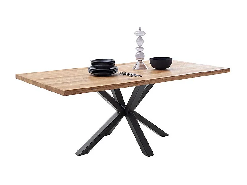 Esstisch Tisch Esszimmer aus Massivholz mit Spider Gestell