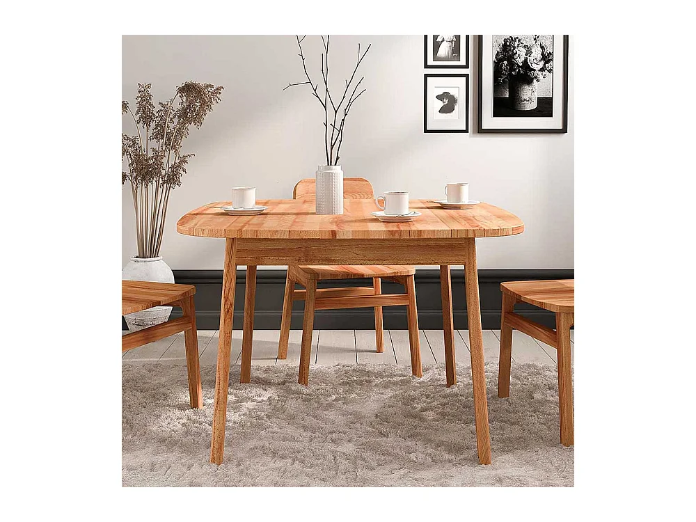 Esstisch Esszimmertisch aus Kernbuche Massivholz 77 cm hoch