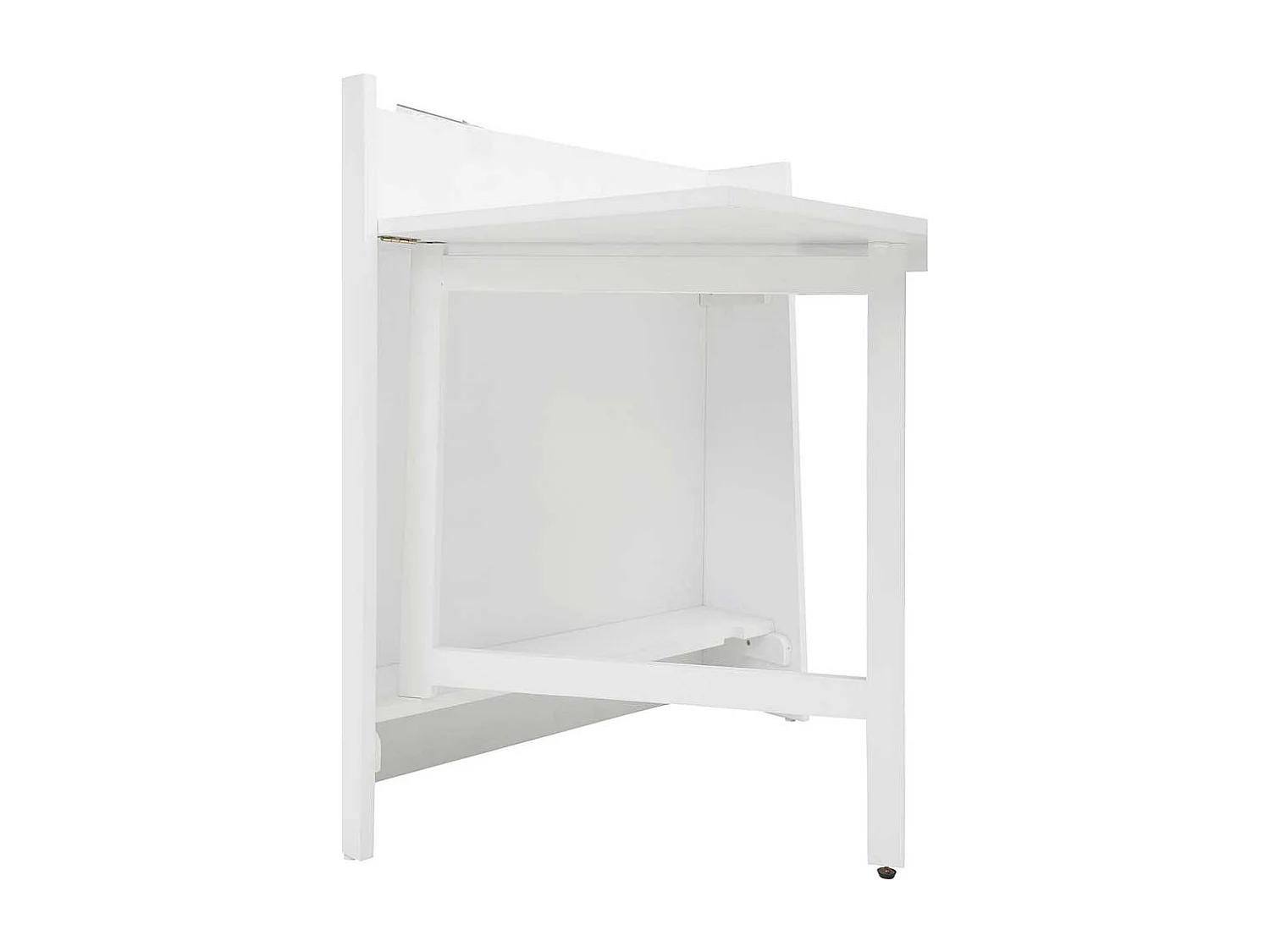 Küchen Tisch in Weiß Platte klappbar