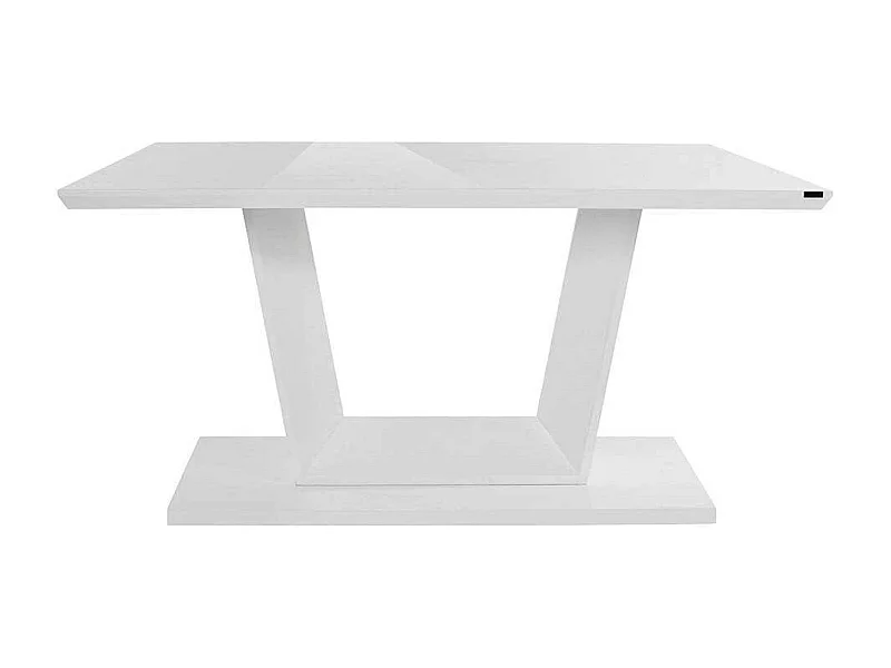 Rechteckiger Esszimmer Tisch in Weiß Hochglanz modern