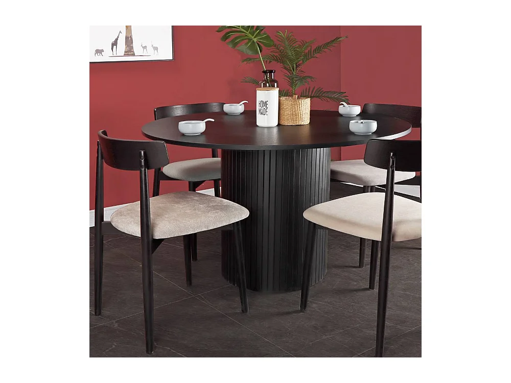 Küchentisch Esszimmer Tisch in modernem Design - Schwarz