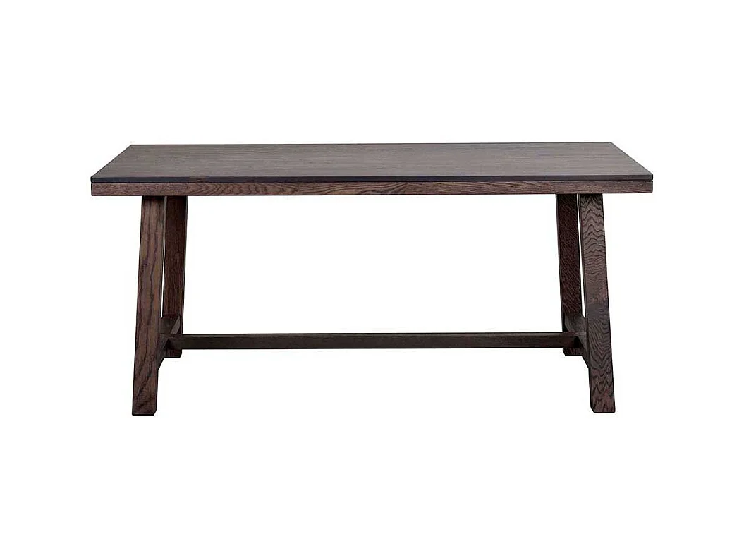 Massivholztisch in Eiche dunkel gebürstet und lackiert