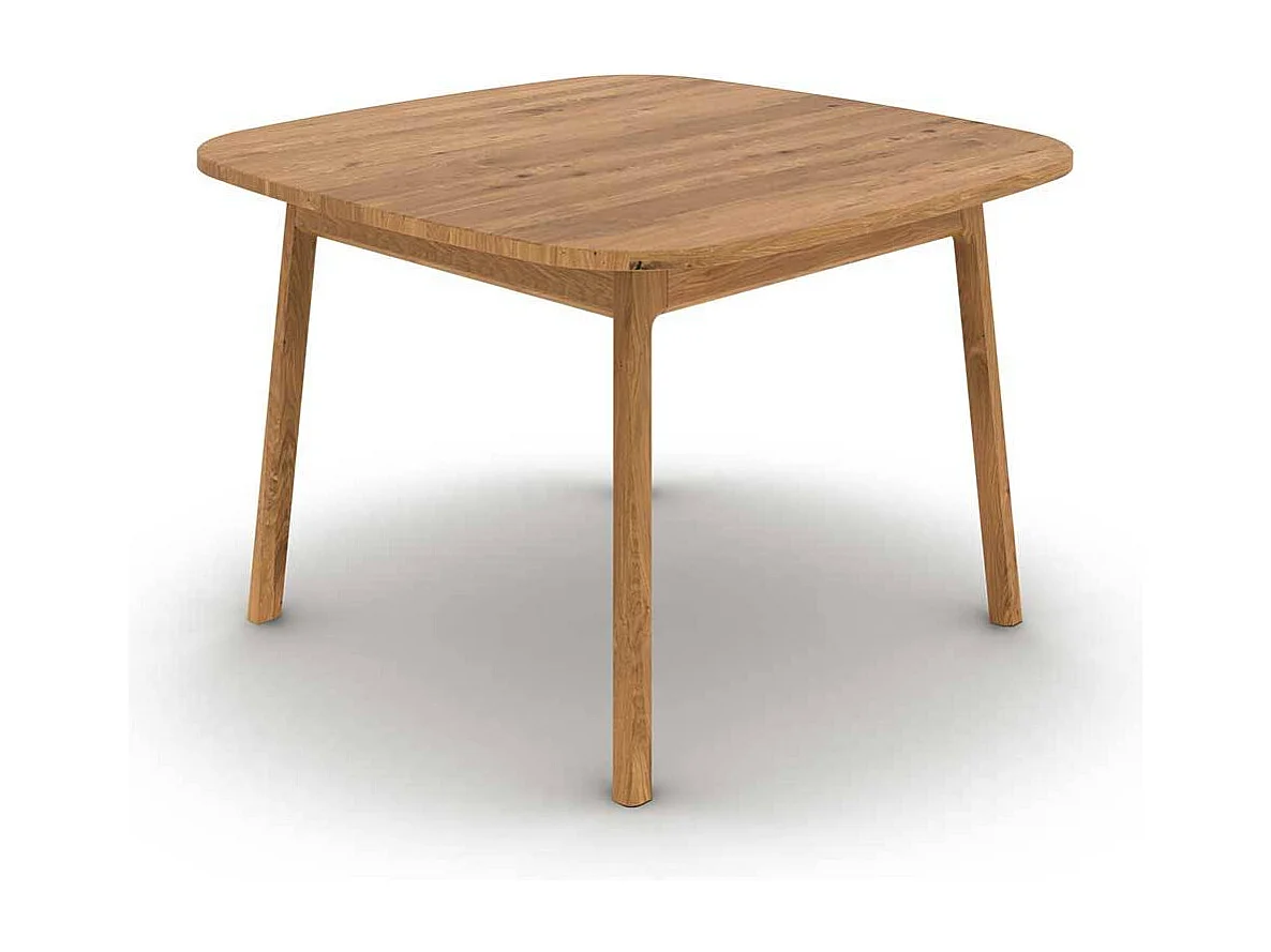 Esstisch Holztisch aus Wildeiche Massivholz mit Vierfußgestell