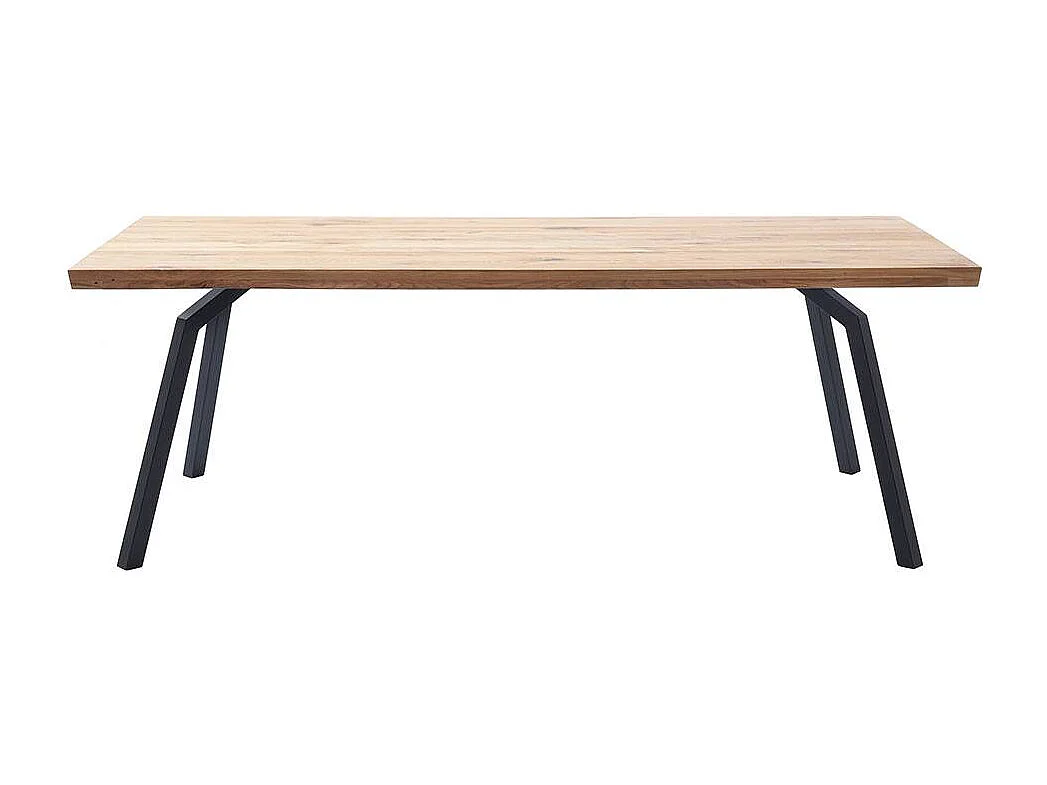 Esstisch Küchentisch aus Massivholz und Metall