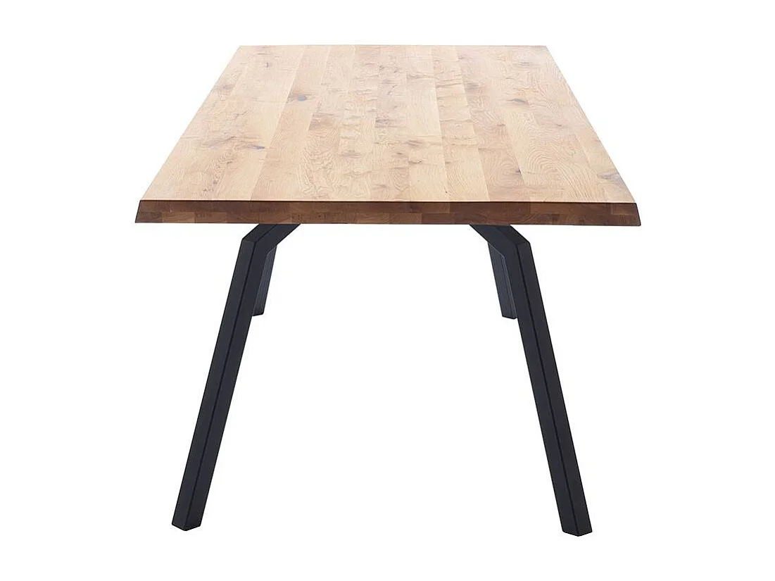 Esstisch Küchentisch aus Massivholz und Metall