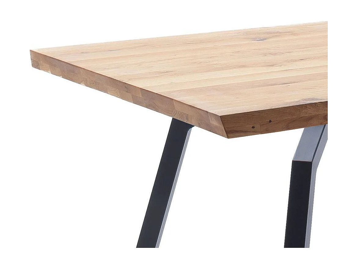 Esstisch Küchentisch aus Massivholz und Metall