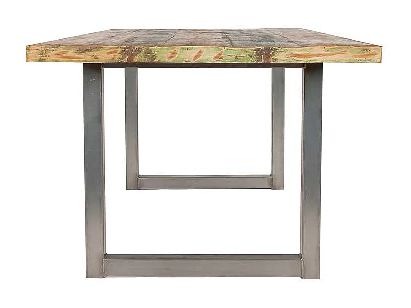 Design Esstisch in Bunt Recyclingholz