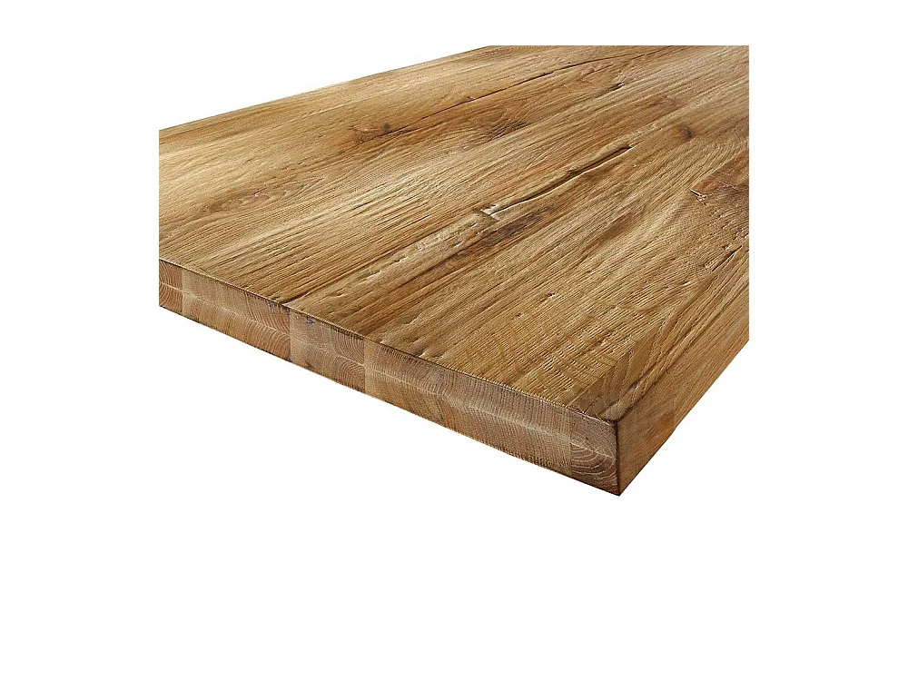 Baumkanten Tisch aus Akazie Massivholz Spider Gestell