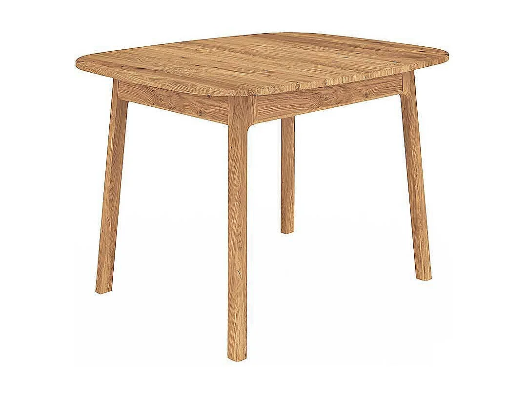 Esstisch Tisch Massivholz aus Wildeiche Massivholz mit Vierfußgestell