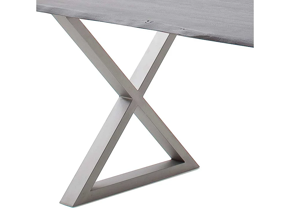 Esstisch Massivholztisch mit X Gestell 90 cm tief