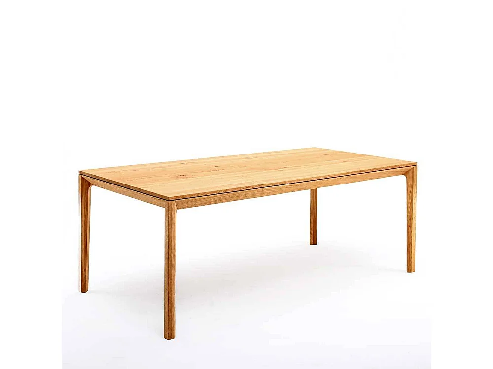 Holztisch Massivholztisch aus Eiche Massivholz in Eichefarben