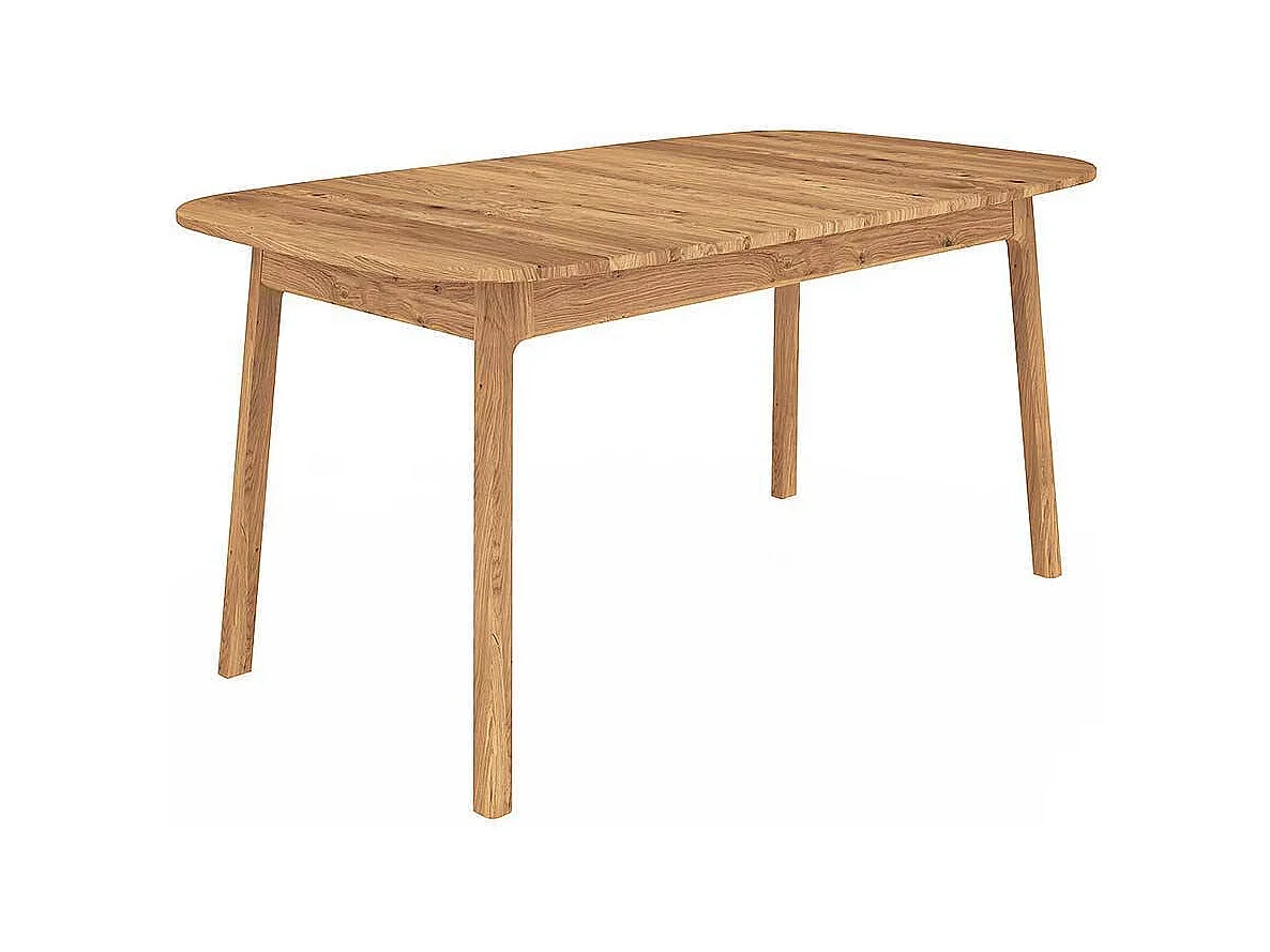 Esstisch Tisch Massivholz aus Wildeiche Massivholz mit Vierfußgestell