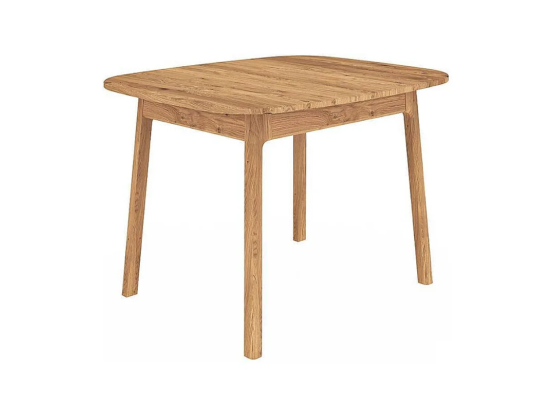 Esstisch Tisch Massivholz aus Wildeiche Massivholz mit Vierfußgestell