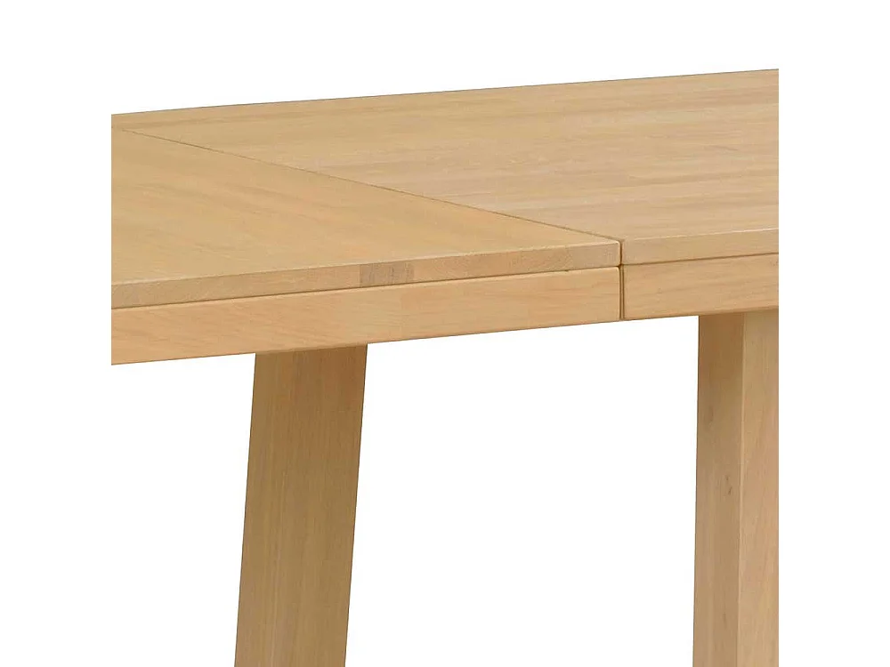 Esszimmertisch aus Eiche Massivholz gebürstet und lackiert