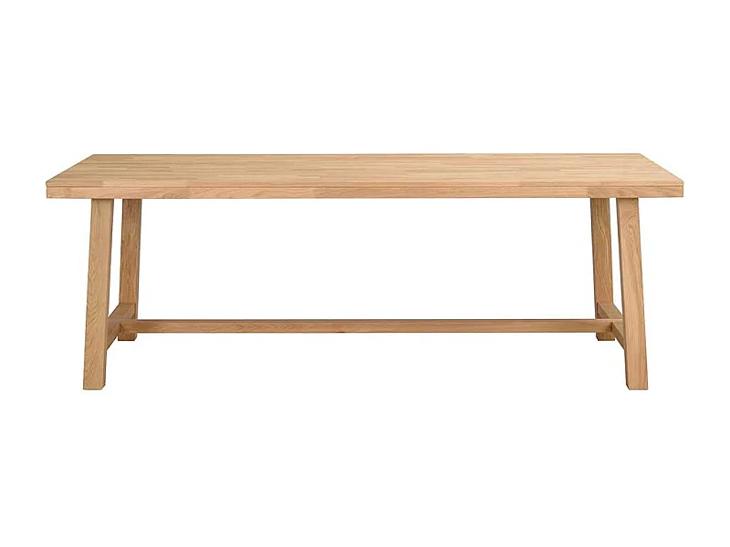 Esszimmertisch aus Eiche Massivholz gebürstet und lackiert