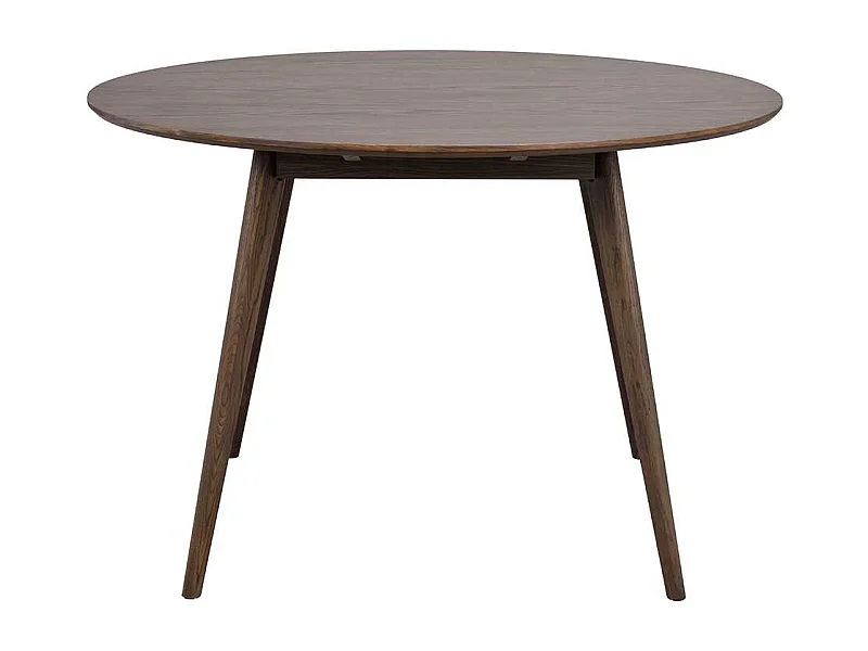 Tisch Esszimmer rund in Eiche dunkelbraun 115 cm breit