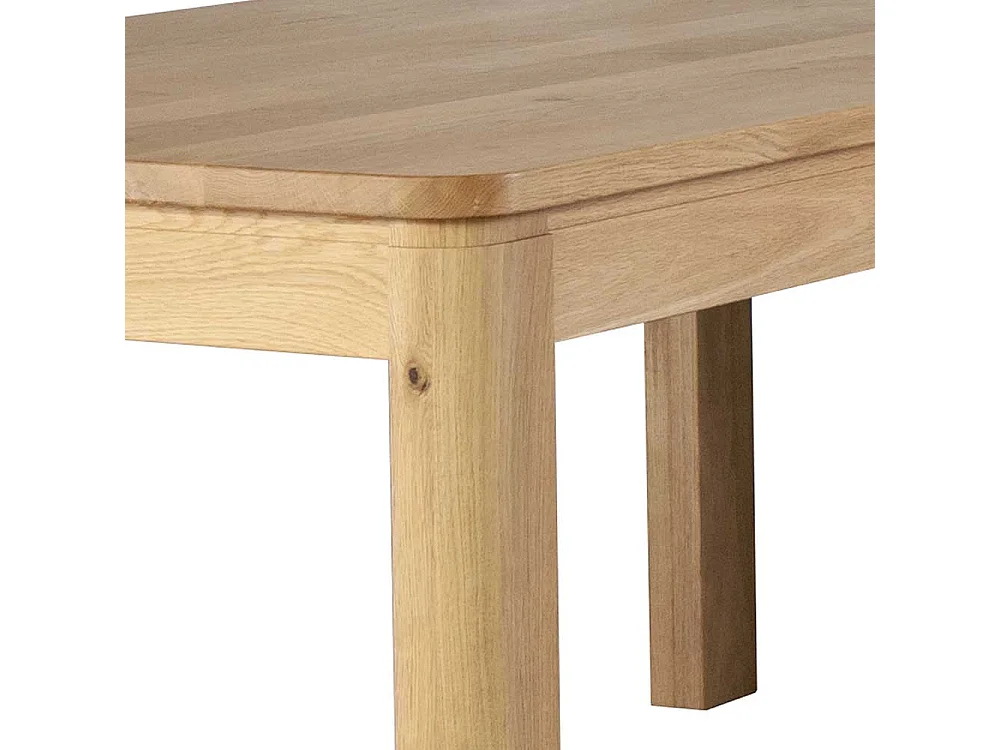 Esszimmertisch aus Wildeiche Massivholz 100 cm tief