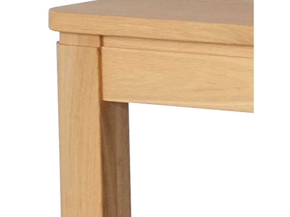 Esszimmertisch aus Wildeiche Massivholz 100 cm tief