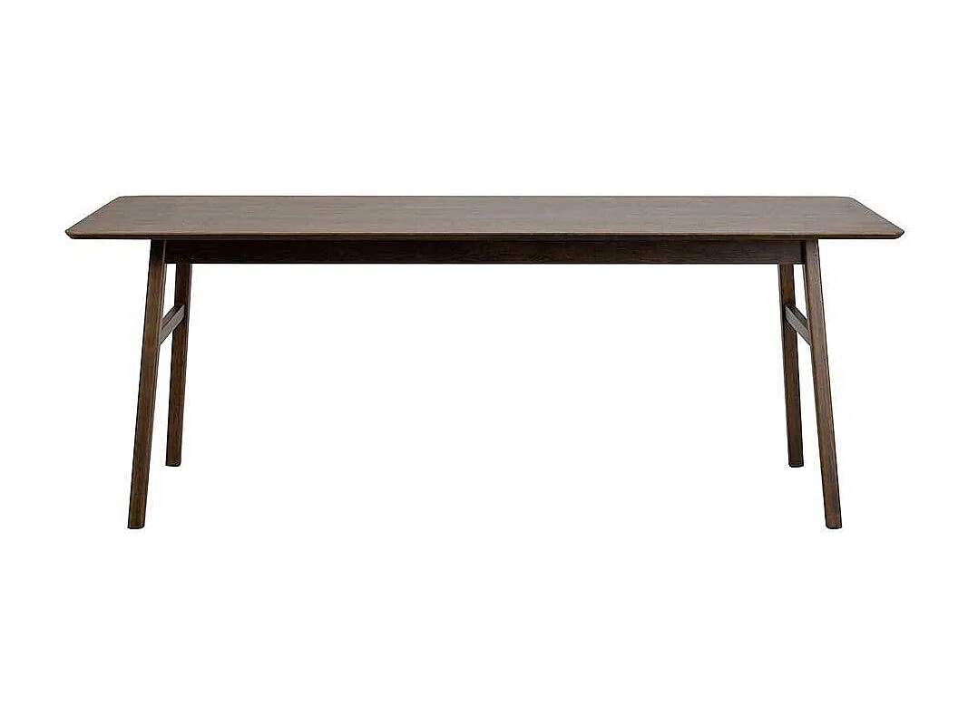 Tisch Esszimmer in Eiche dunkel rechteckiger Tischplatte