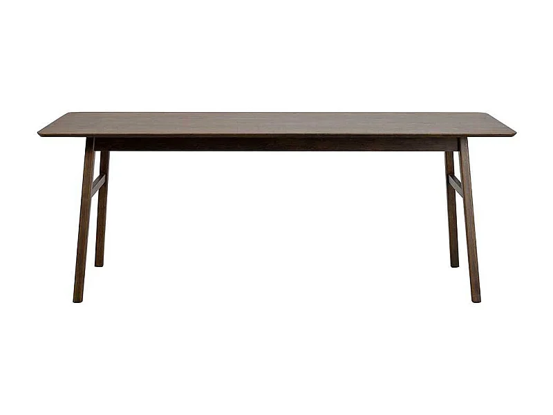 Tisch Esszimmer in Eiche dunkel rechteckiger Tischplatte