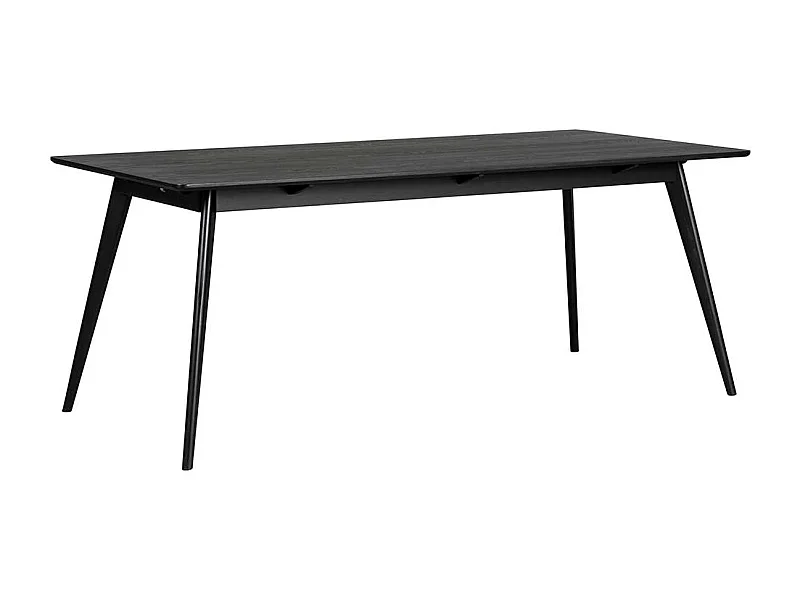 Esszimmer Tisch in Schwarz Retro Look