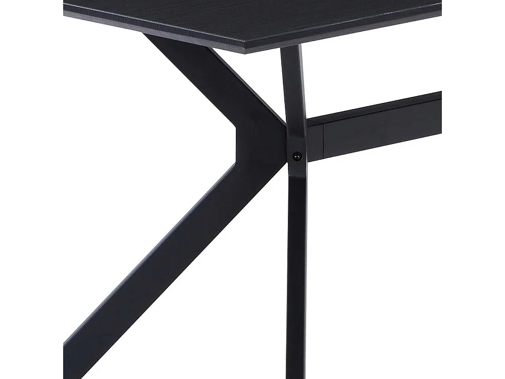 Industrietisch in Anthrazit 180 cm breit