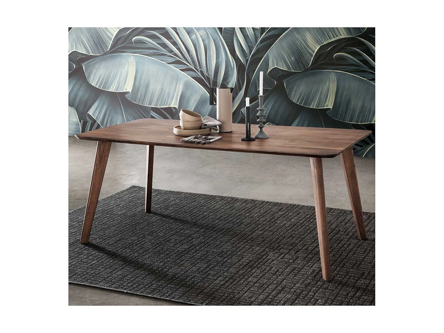 Esszimmertisch braun aus Kernbuche Massivholz 180 cm breit